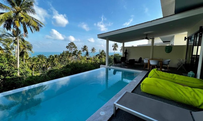 Hua Thanon Villa | Effet Mer, villa G 3 chambres, piscine et vue mer