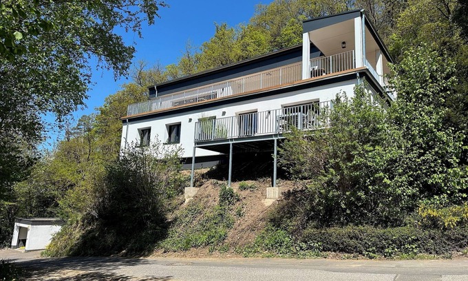 Schleiden House | Eifel National Park, modern villa, view, center, private
