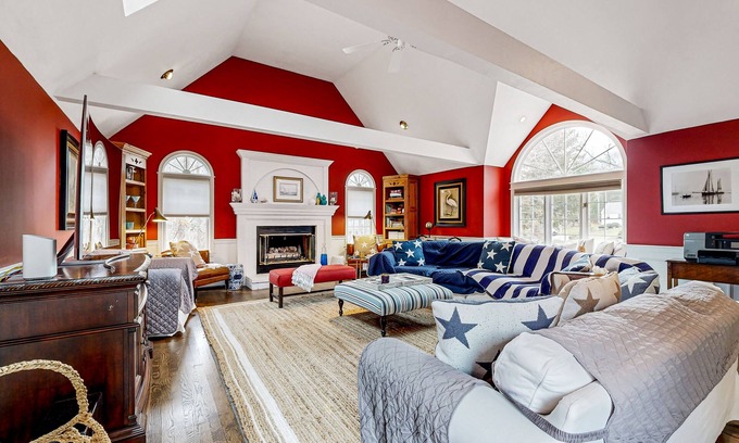 Sandwich House | Elegant home with backyard pool & firepit - near beaches, shopping, & golf