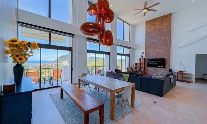 Jaco Apartment | Elegant Oceanview Penthouse - Steps from Jaco Beach & Nightlife