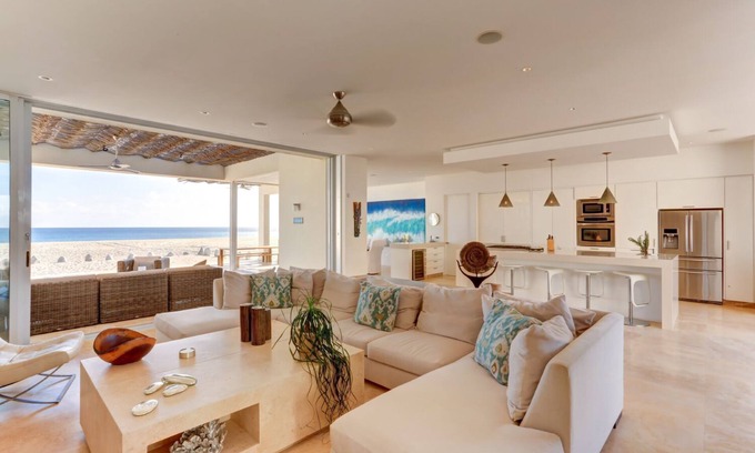 La Ribera House | Elegant Private Oceanfront Villa with Rooftop Views!