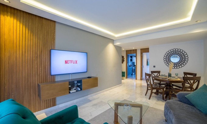 Casablanca Apartment | Elegant Urban Escape: Centrally-located Large 1-BR Apartment