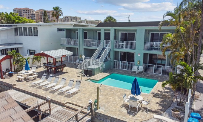 Bay Esplanade Apartment | Enchanted Inn Suite #3 w/View of the Intra-costal water-way Pool, Fishing Dock,