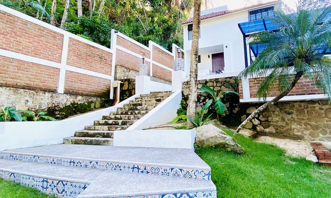 Mismaloya Villa | Enchanting 5 bedroom Hillside Jungle Villa & Pool Walking Distance to the Beach