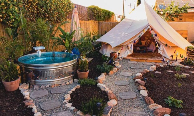 Ceres House | Enchanting Bell Tent in Herb Garden