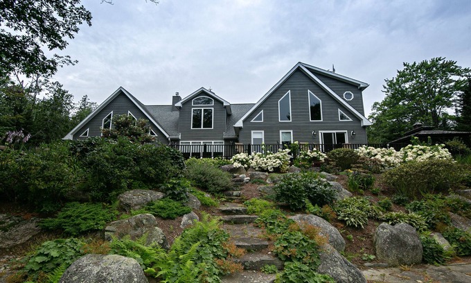 Hancock House | Enjoy a secluded shoreline home mid-way between the 2 parts of Acadia Natl Park!