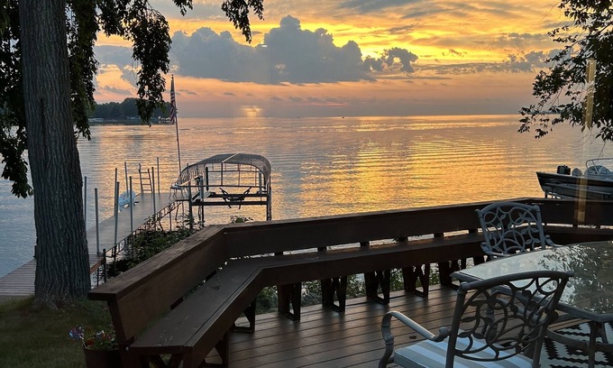 Isle Cabin | Enjoy Great Fall Fishing and ATV riding at the lake with amazing sunsets!