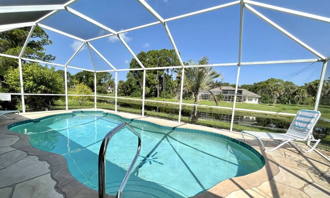 Long Meadow House | Enjoy The Sunshine! Home with Private Pool in Rotonda West