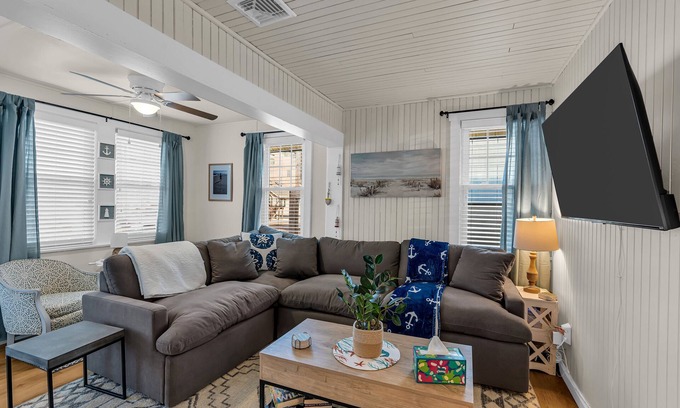 Seaside Heights Cottage | Entire Cottage. 2.5 blocks 2 beach. BBQ Grill. 4 beach badges.