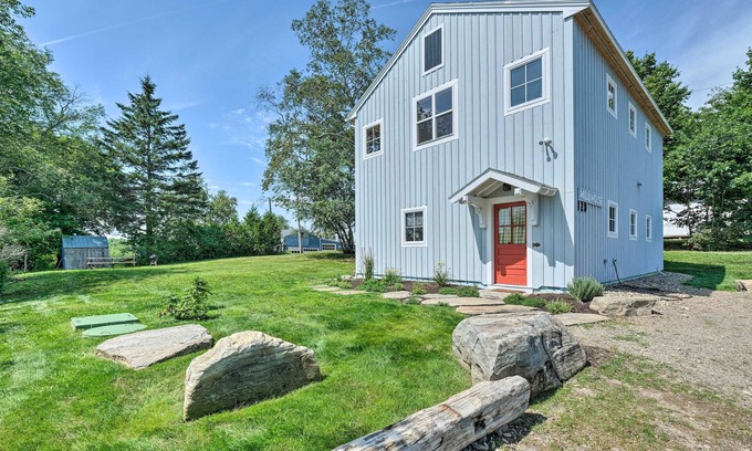 Belfast House | Entire home/Vintage modern , new home, frontage on Lower Mason Pond