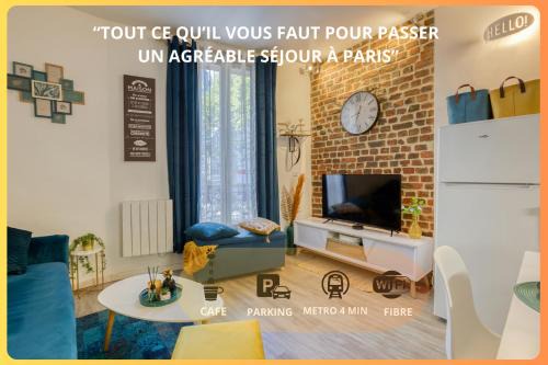 Saint-Ouen Apartment | Escale à Paris Metro & Parking