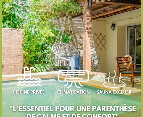 Le Mourillon Apartment | Escale Zen - Piscine Privée & Sauna Exclusif I Terrasse I 10min MER - Design Élégant & Moderne