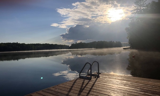 Marmora and Lake Cabin | Escape to a private cabin with 500ft of clean waterfront