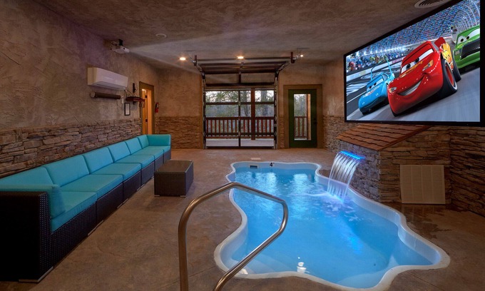 Hemlock Hills Cabin | Escape to the ultimate honeymoon pool cabin with private indoor pool