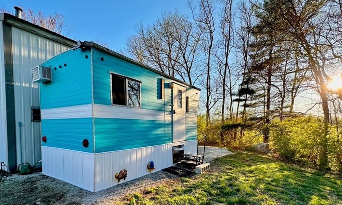 Bloomington Apartment | Escape to Tranquility: Trestle Creeks Farmhouse Fort Tiny House- Your Hidden Gem