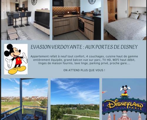 Bussy-Saint-Georges Apartment | Evasion verdoyante à Disney