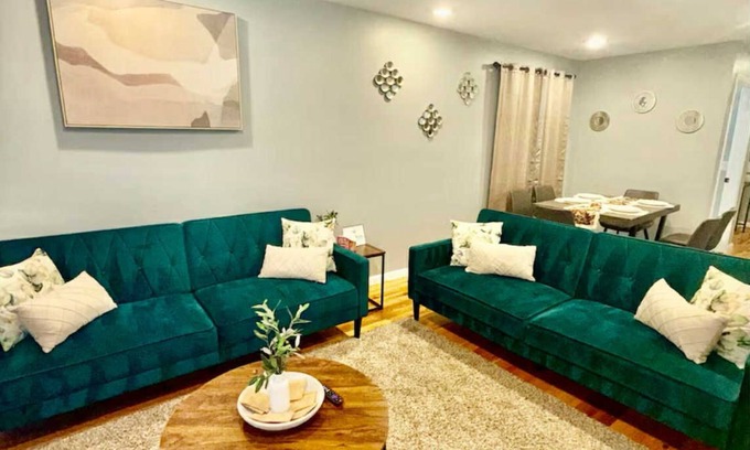 Irvington Apartment | Exceptional 3 Bedroom retreat with Parking close to EWR, NYC that sleeps up to 8