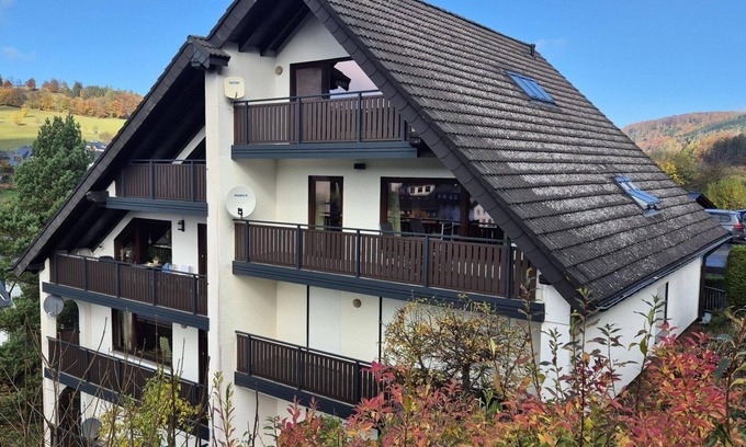 Schwalefeld Apartment | Exclusive apartment with terrace and sauna, close to Willingen and beautiful hiking trails