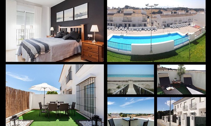 San Ambrosio Villa | Exclusive beach villa with pool, garage, patio, terraces and solarium -Vejer