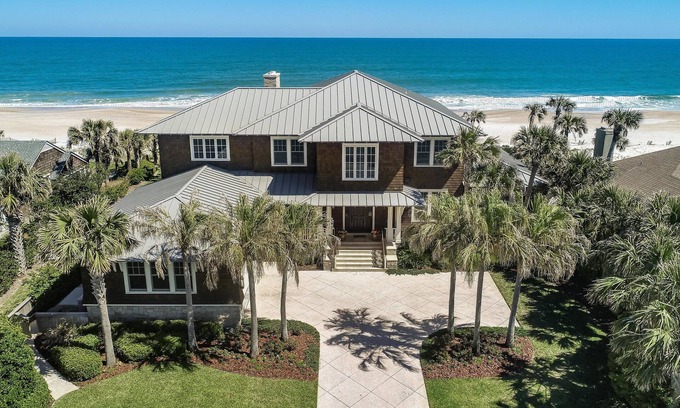 Ponte Vedra Beach House | EXCLUSIVE ONE OF A KIND OCEAN FRONT BEACH HOUSE POOL AND SPA