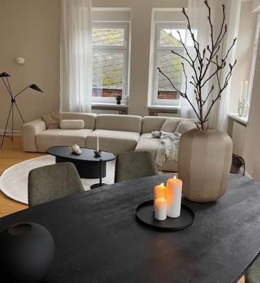 Uerzig Apartment | Exklusive Jugendstilwohnung in Ürzig an der Mosel - 4 Personen - 2 Schlafzimmer - Waschmaschine - Trockner