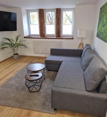 Stadtilm Apartment | Exklusives Zimmer mit geteiltem Bad und Küche KG