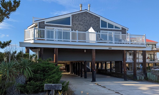 Dennisville House | Expansive ocean and bay views, plus the Atlantic City skyline at night!