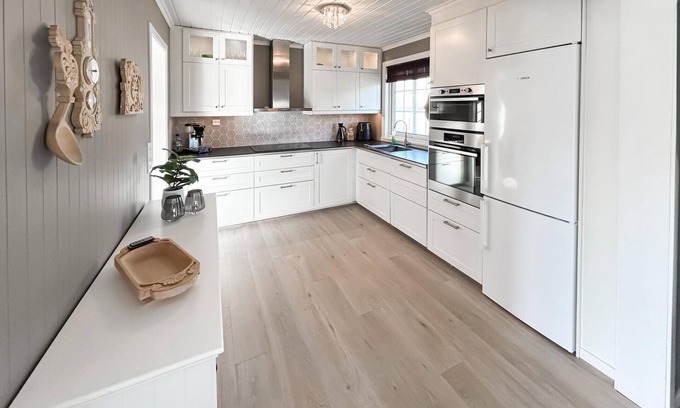 Spangereid House | Experience an unforgettable vacation in this interesting vacation home.