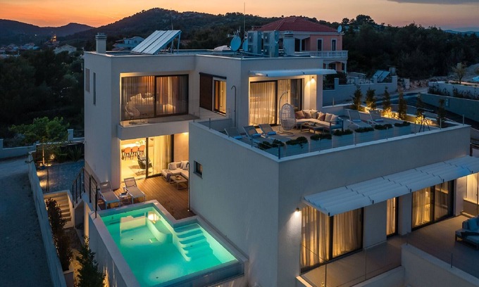Jezera Villa | Exquisite Murter Villa | Villa Luxor | 4 Bedrooms | Heated Pool & Spa & Gym |.