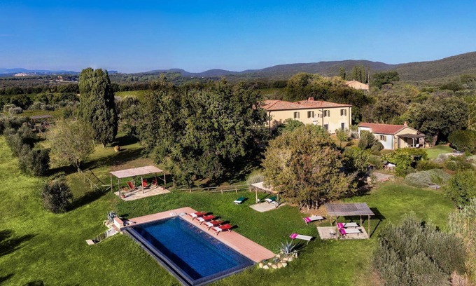 Bolgheri Villa | FABULOUS 12BD-12BA VILLA W/BEAUTIFUL VIEWS - POOL AT BOLGHERI ESSENCE OF TUSCANY