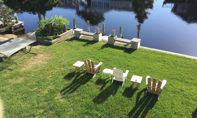South Bethany House | Fabulous waterfront home! Private Boat ramp and dock, multiple waterfront decks.
