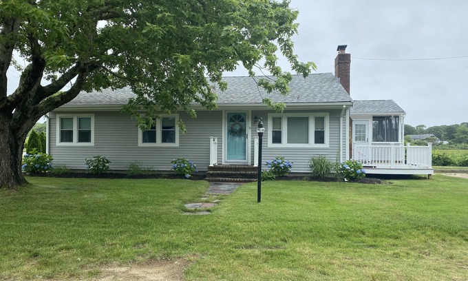 West Dennis House | Fall special! Waterfront! Beautiful River views! Kayaks, deck, porch, fire pit!