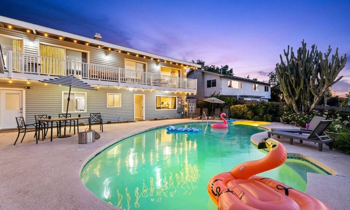 Fallbrook House | Fallbrook Pool House | Hot Tub | 5 BR | 15 Guests