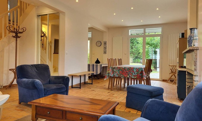 Merville-Franceville-Plage House | Family home with enclosed garden and terrace near the beach