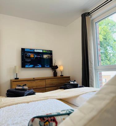 Bad Schwartau Apartment | Familientraum 10min zur Ostsee und nach Lübeck Zentrum mit Parkplatz & Balkon