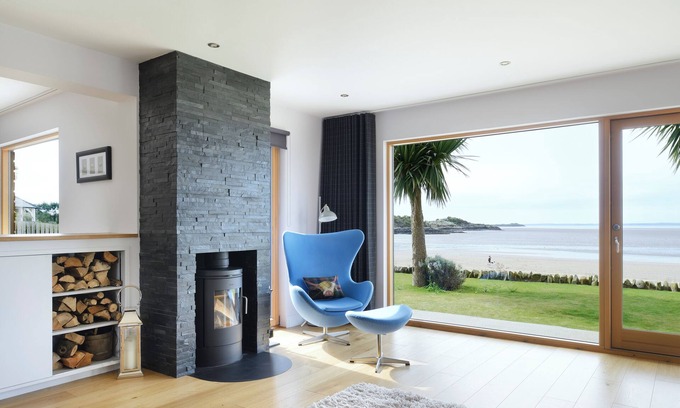 Castle Douglas House | Family Beach House in SW Scotland with island views & log burner for cosy nights