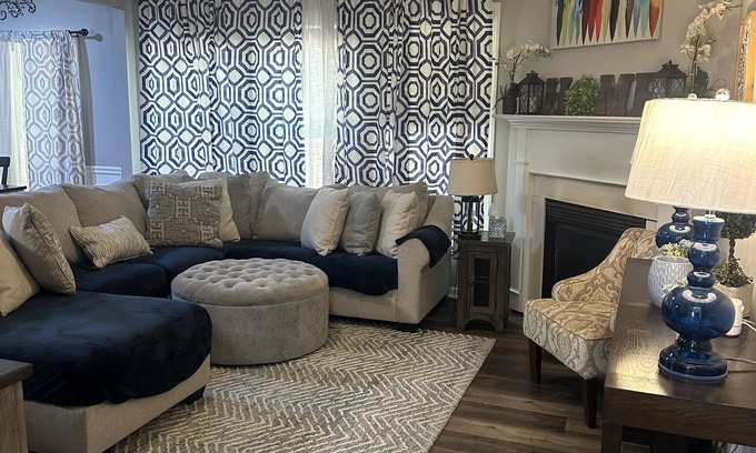 Fairburn House | Family-Friendly 3BR Near ATL: Fenced Yard, Golf Cart & Pets Welcome