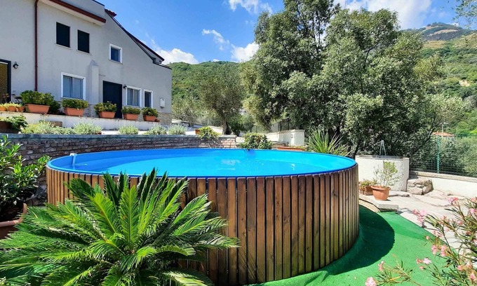 Caposele Apartment | Family-friendly apartment in villa with outdoor pool perfect to explore Campania