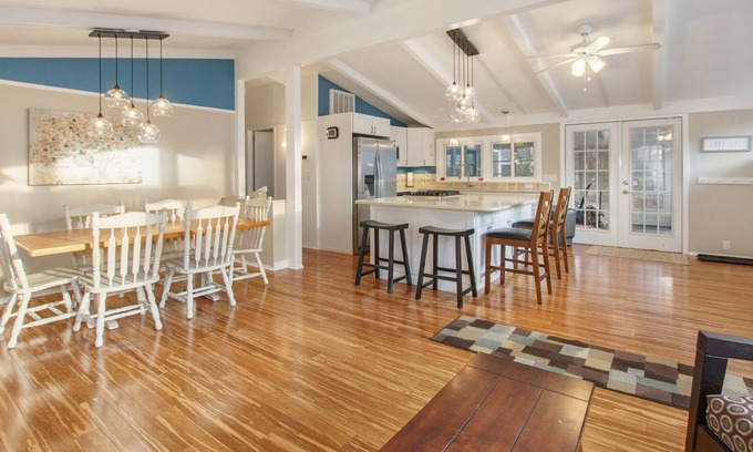 Grand Beach House | Family-Friendly Home with Fast WiFi, Hot Tub, Firepit, Grill, & Enclosed Yard