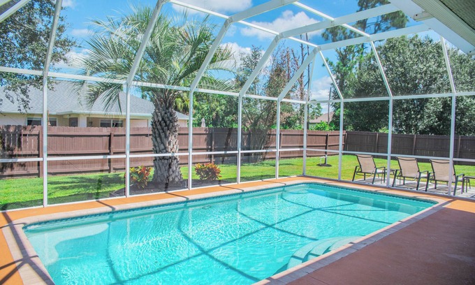 North Port House | Family Retreat with Heated Pool & Fenced Yard