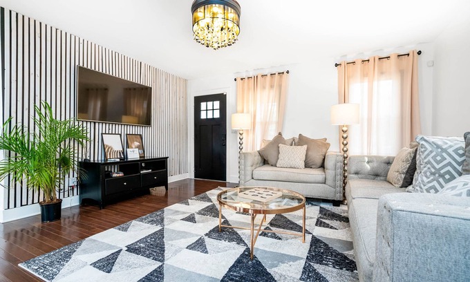 Candler-McAfee House | Family sized cozy Atlanta retreat with firepit 5 bedrooms 2 bathrooms