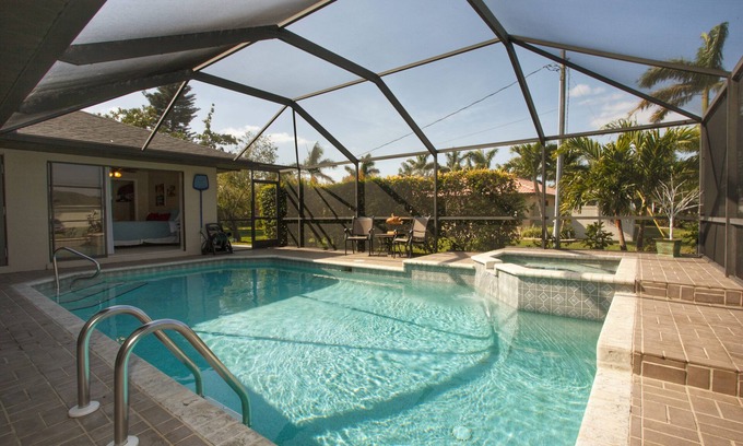 Pelican House | Fantastic Cape Coral 3 Bedroom, 2 Bath West Facing Pool Home near Cape Harbor