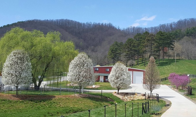 Hayesville Apartment | Farm Stay at Walnut Hollow Ranch
