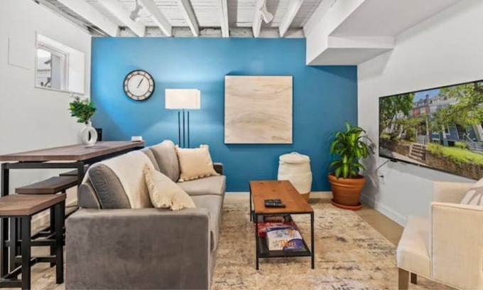 Eckington Apartment | Federal Suite on First Street - Cozy Basement Studio Apartment in Heart of DC