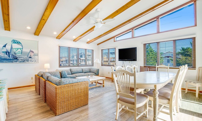Fenwick Island House | Fenwick Island spacious beach house with deck, W/D & full kitchen - dog-friendly