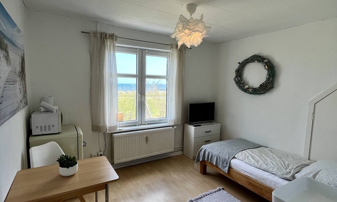 Kalifornien Apartment | Ferienwohnung mit Meerblick Direkt Hinter dem Deich in Kalifornien an der Ostsee