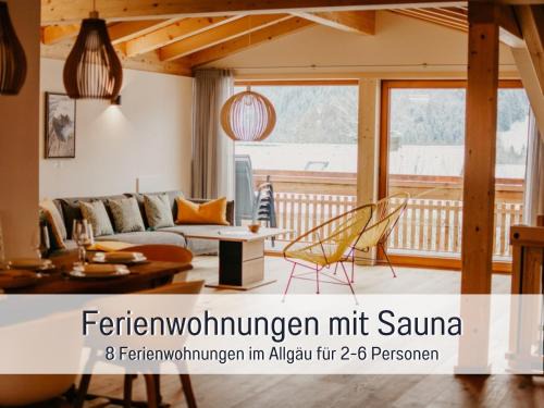 Bad Hindelang Apartment | Ferienwohnungen Scholl - private Sauna oder Infrarotkabine