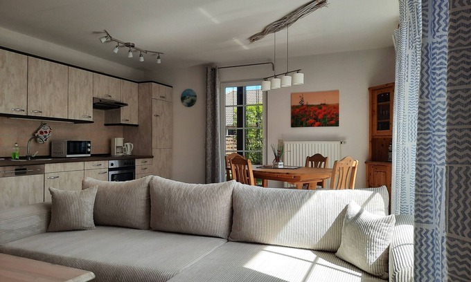Molschow Apartment | Fewo EG - Ferienhaus Wilhelmine Ferienwohnungen mit Garten & Grill