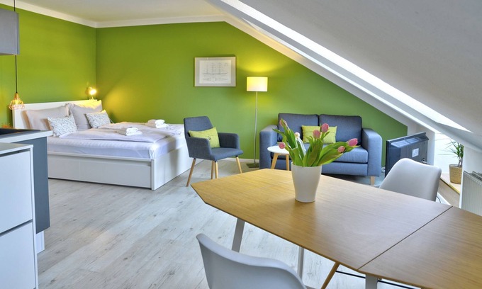 Wassersleben Apartment | fewo1846 - Strandmuschel (App. 638)/studio apartment with sea views- 3rd floor