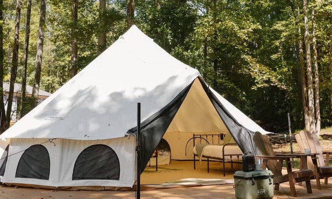 Travelers Rest RV Rental | Field Trip Unit 10 Med Bell Tent